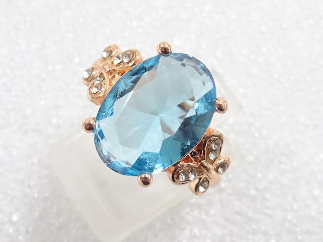 COLORED STONE FASHION RING / JP SIZE 13.5